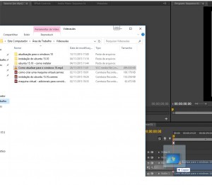 4-arraste o video para a linha do tempo